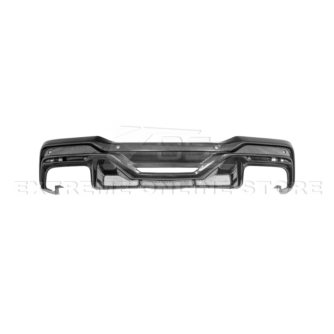 2024-Up Ford Mustang S650 Dark Horse Style DRY CARBON FIBER Rear Bumper Diffuser