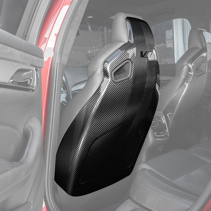 2016-19 CTS-V | ATS-V Dry CARBON FIBER Seat Back Cover