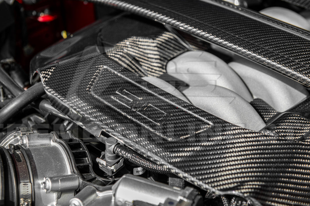 2024-Up Ford Mustang Dry Carbon Fiber Engine Cover