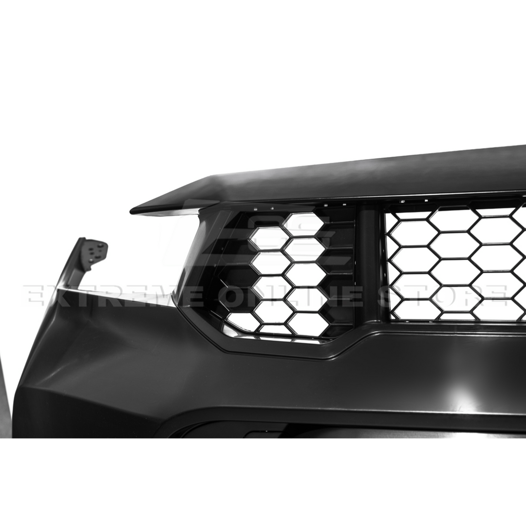 2024-Up Mustang GTD Style Full Conversion Primed Front Bumper Cover Grille Lip
