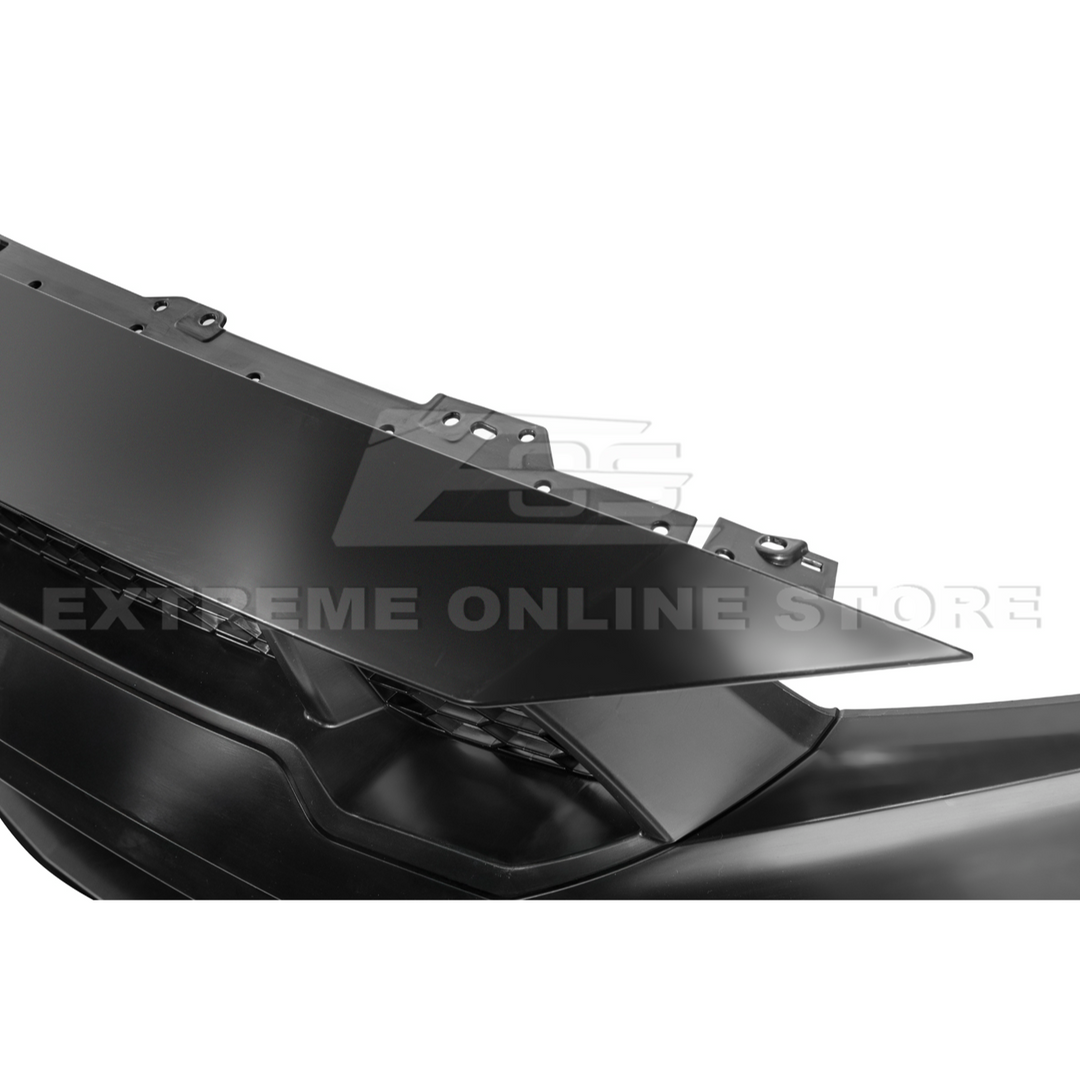 2024-Up Mustang GTD Style Full Conversion Primed Front Bumper Cover Grille Lip
