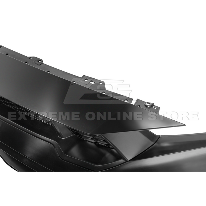 2024-Up Mustang GTD Style Full Conversion Primed Front Bumper Cover Grille Lip