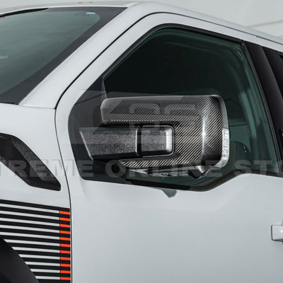 2021-Up Ford F-150 Carbon Fiber Side Mirror Cap Covers