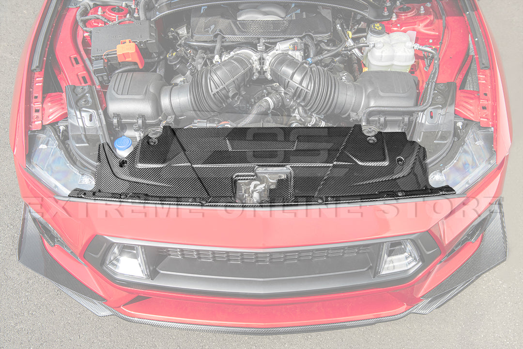 2024+ Ford Mustang DRY CARBON FIBER Radiator Cover