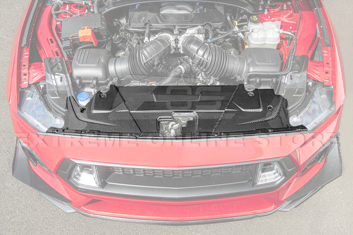 2024+ Ford Mustang DRY CARBON FIBER Radiator Cover