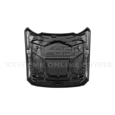 2024-Up Ford Mustang Front Super Snake Style Bumper Hood Vented Cover