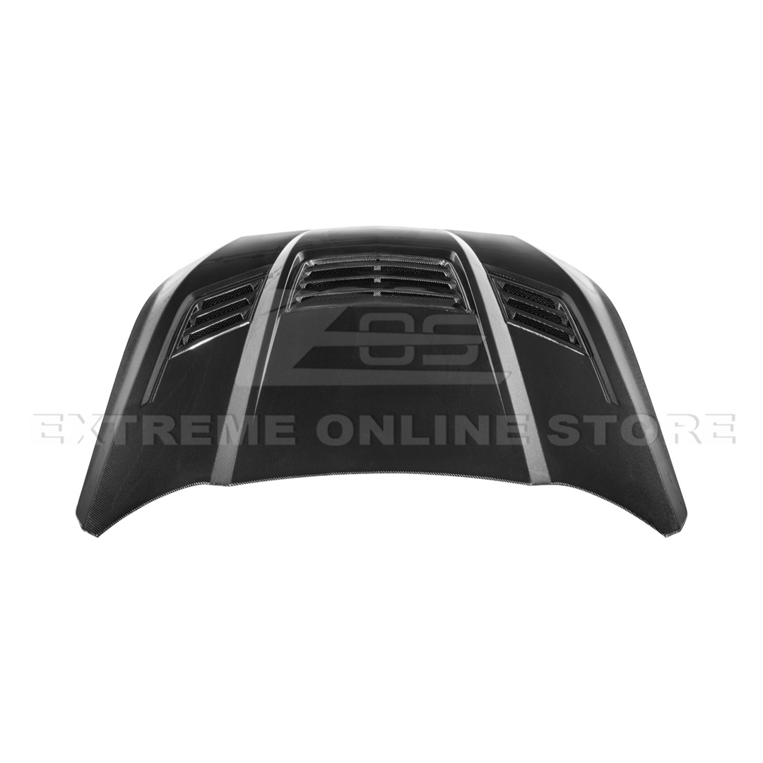 2024-Up Ford Mustang Front Super Snake Style Bumper Hood Vented