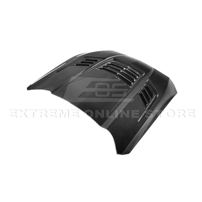 2024-Up Ford Mustang Front Super Snake Style Bumper Hood Vented Cover