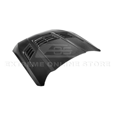 2024-Up Ford Mustang Front Super Snake Style Bumper Hood Vented Cover