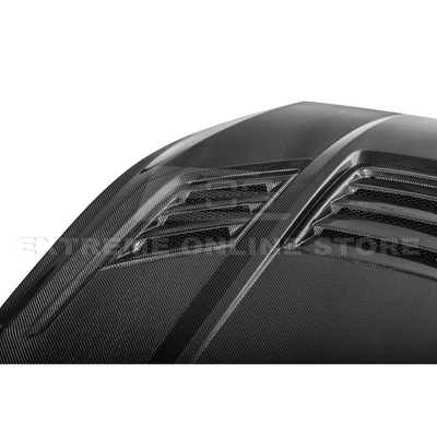 2024-Up Ford Mustang Front Super Snake Style Bumper Hood Vented Cover