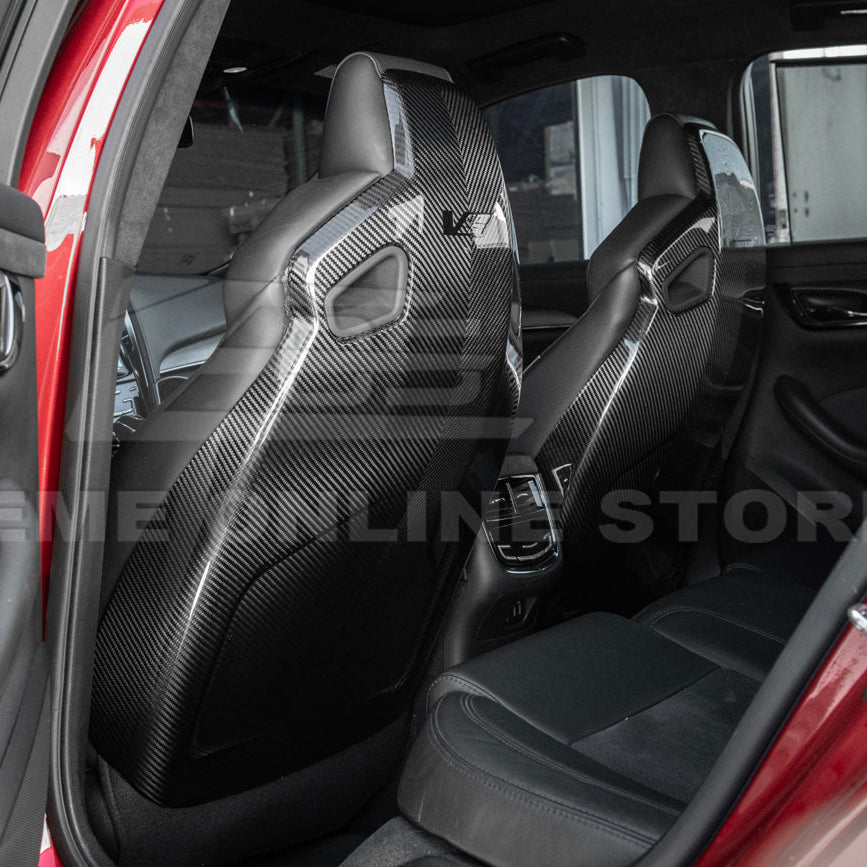 2016-19 CTS-V | ATS-V Dry CARBON FIBER Seat Back Cover