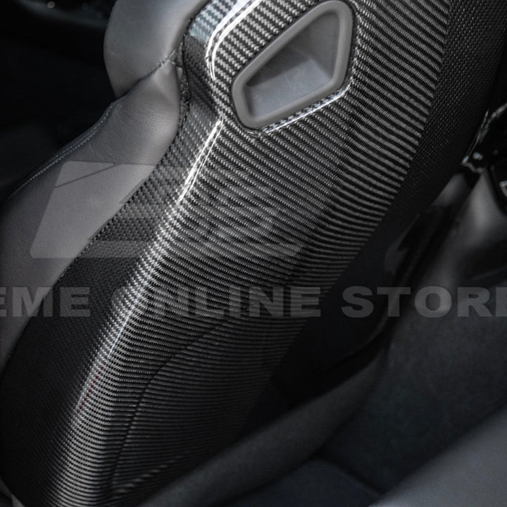 2016-19 CTS-V | ATS-V Dry CARBON FIBER Seat Back Cover
