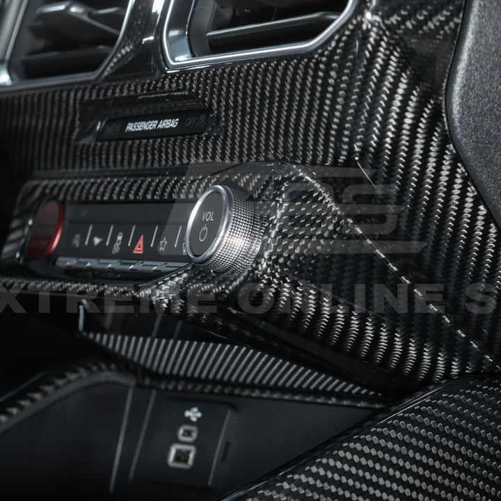2024-Up Ford Mustang Single Screen Interior DRY CONBON FIBER Center Console Cover