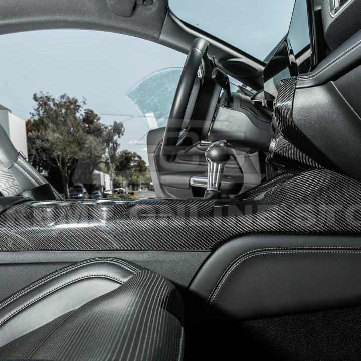 2024-Up Ford Mustang DRY CARBON FIBER All Inclusive Center Console Cover