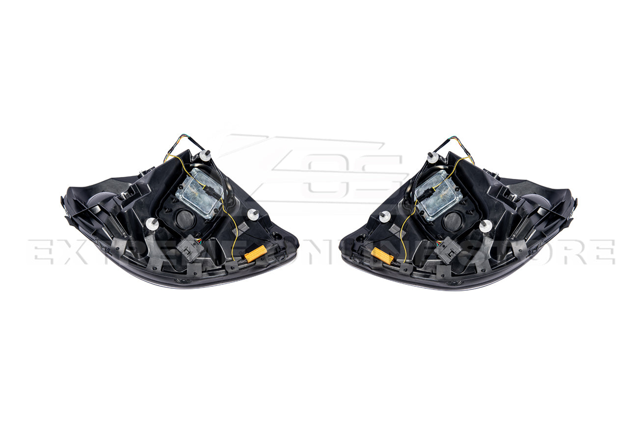 2005-13 Corvette C6 l C7 Style Projector LED Sequential Signal Turn Headlights