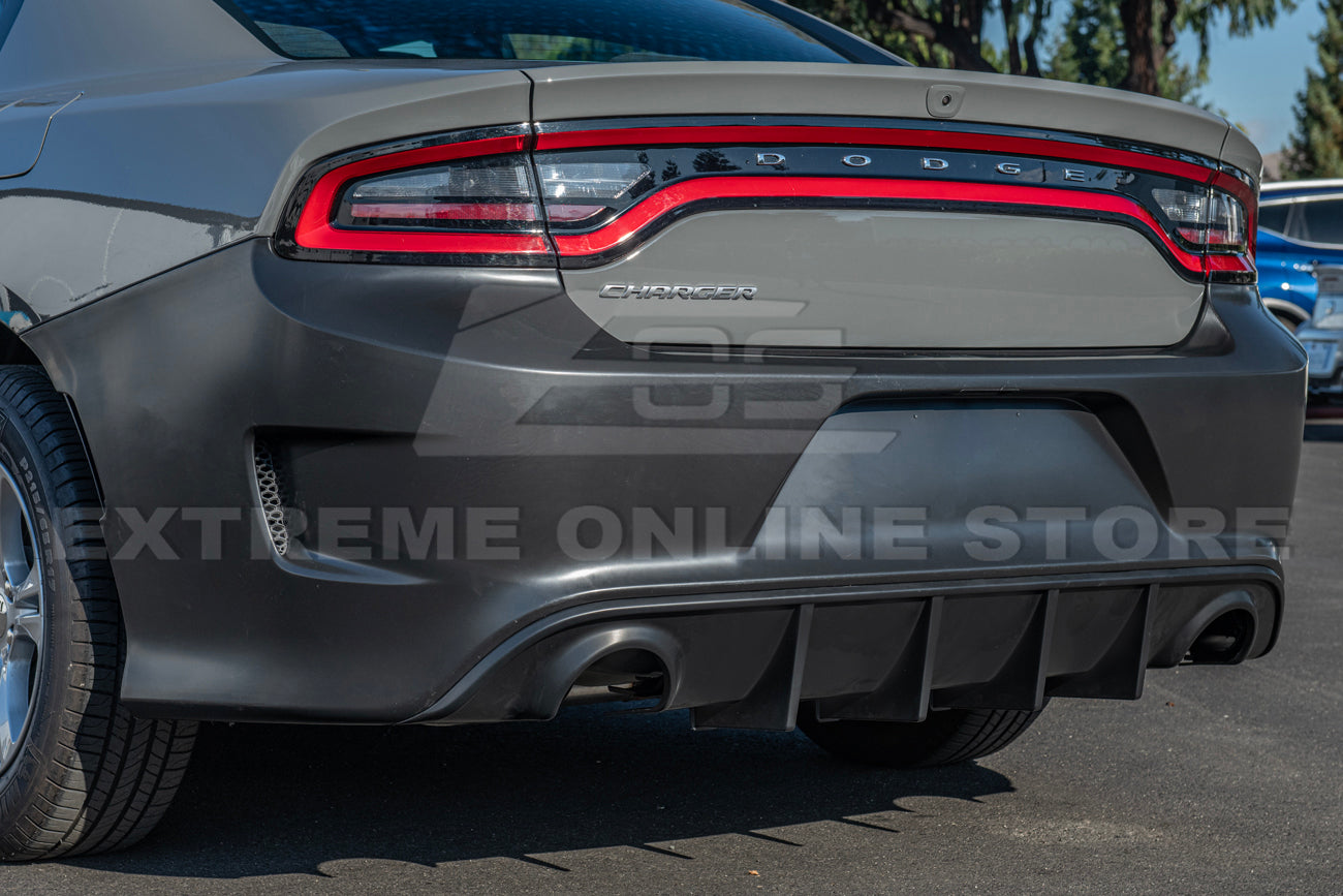 2015-Up Dodge Charger SRT Hellcat Conversion Rear Bumper Cover