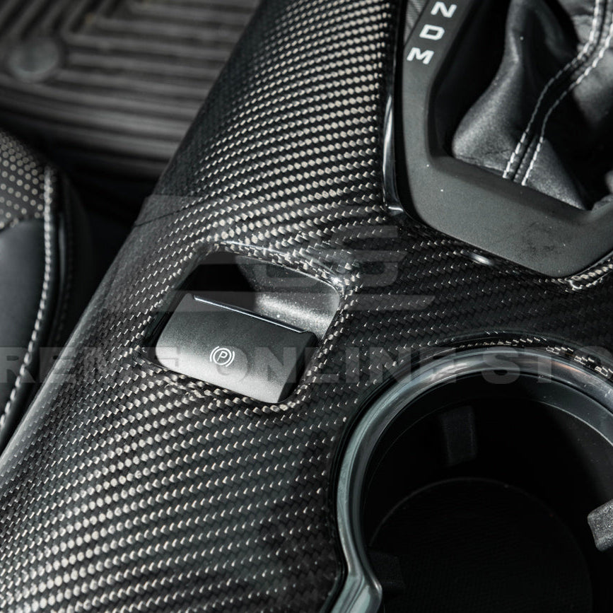 2024-Up Ford Mustang DRY CARBON FIBER All Inclusive Center Console Cover