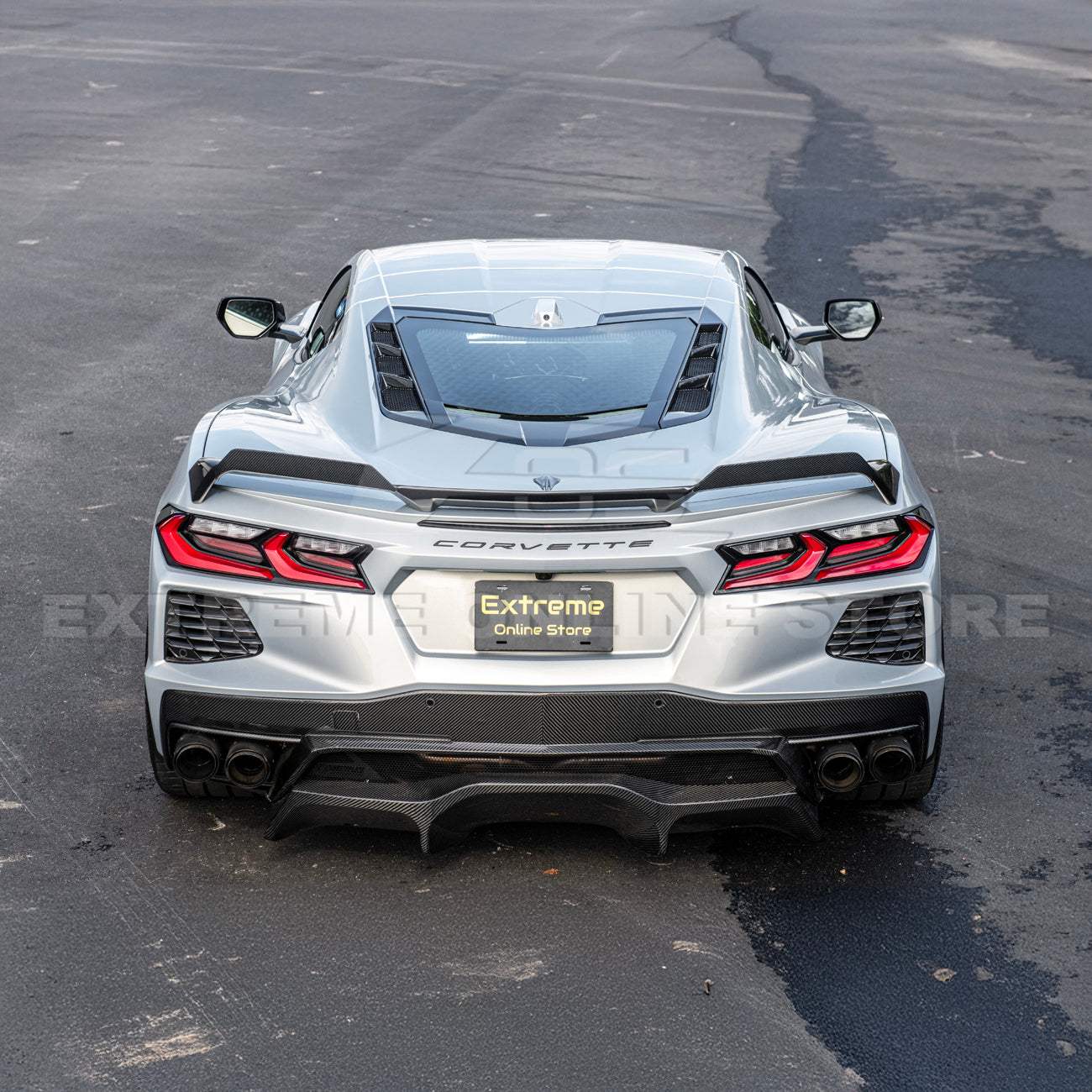 Corvette C8 Z51 Rear Spoiler Add-On Wicker Extension