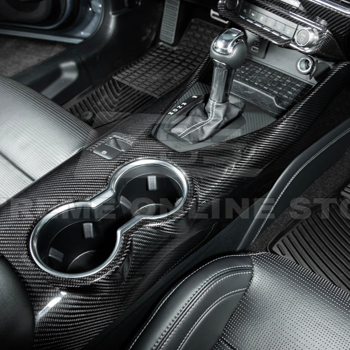 2024-Up Ford Mustang DRY CARBON FIBER All Inclusive Center Console Cover