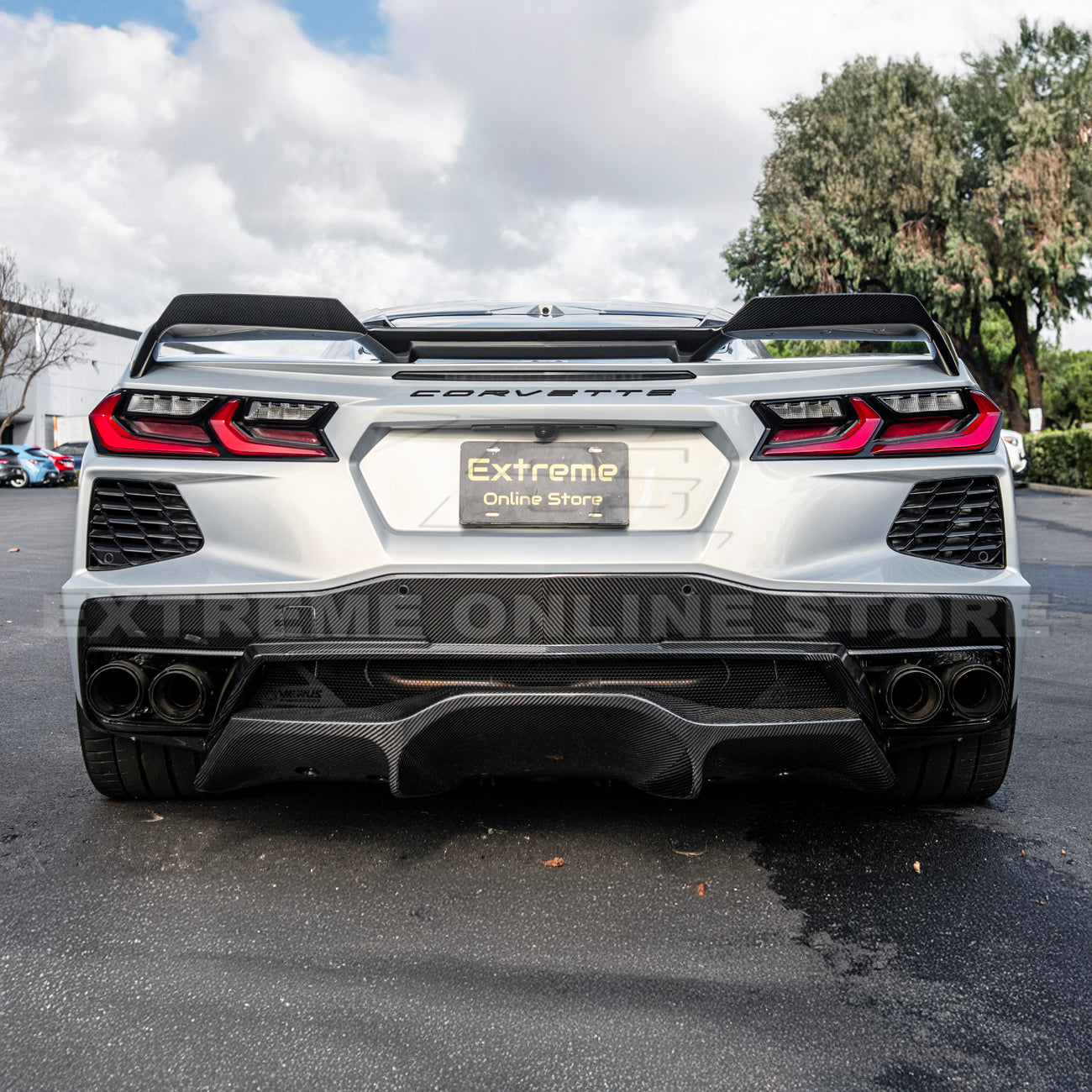 Chevrolet Corvette C8 Z51 Wickerbill Rear Trunk Spoiler Wing