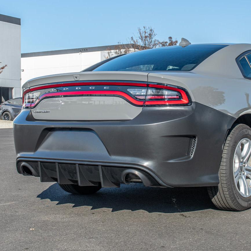 2015 Hellcat Rear 2015-Up Dodge Charger SRT Hellcat Conversion Rear Bumper Cover ...