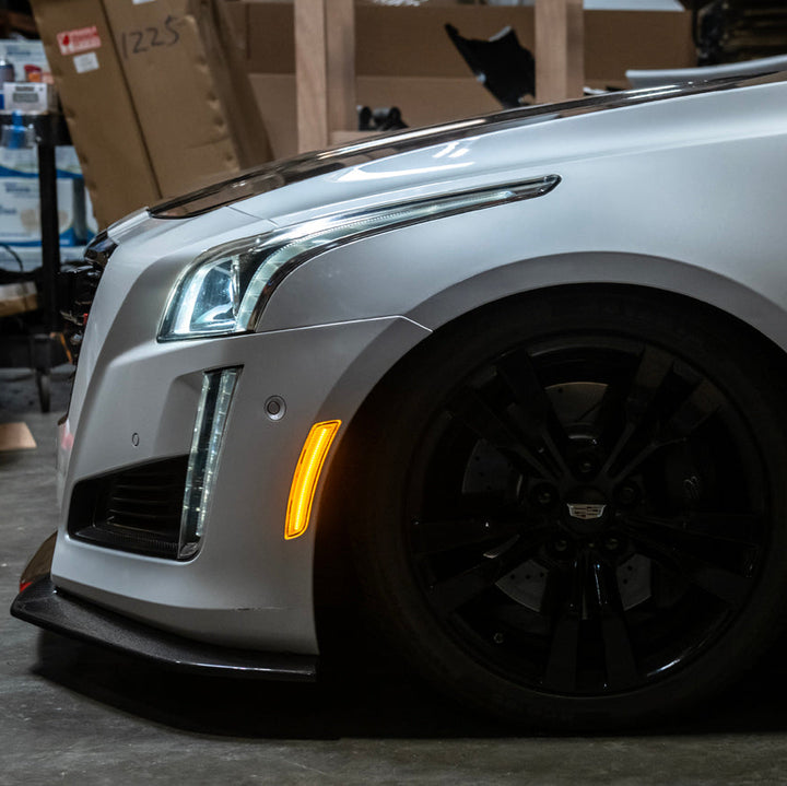 2014-19 Cadillac ATS &amp; CTS | Front Bumper Amber LED Side Marker Lights