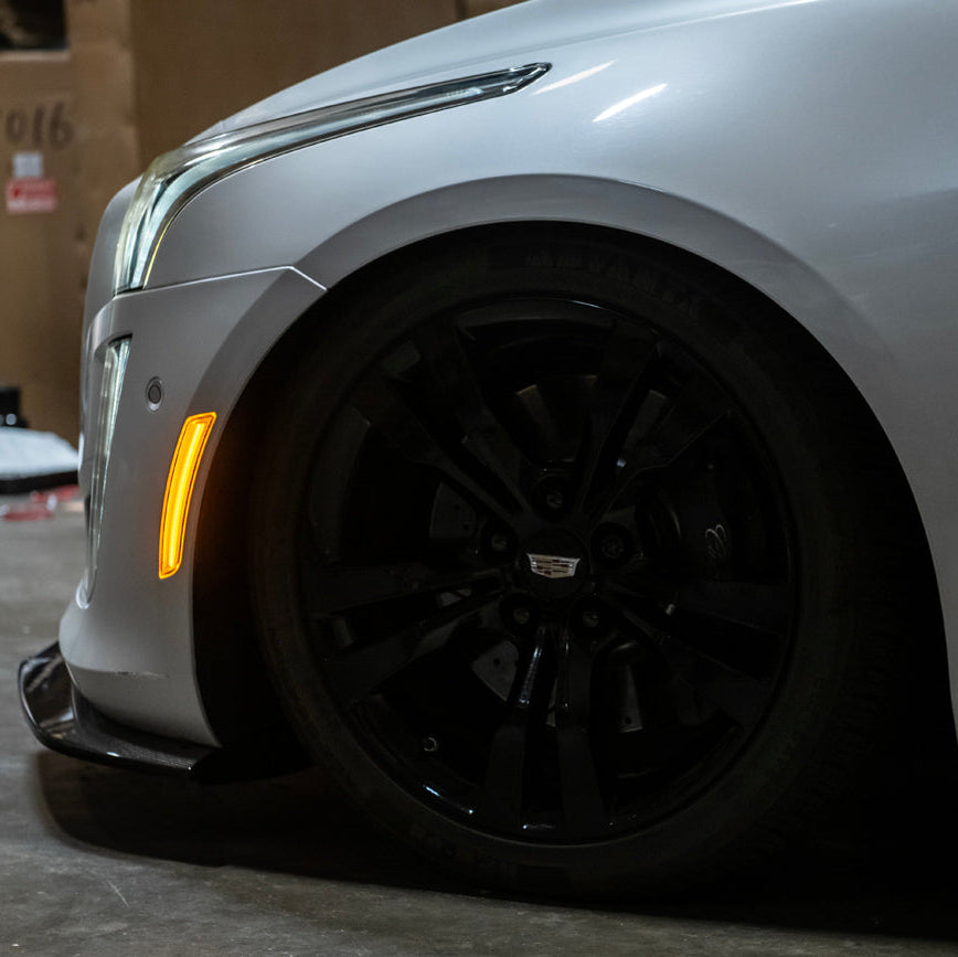 2014-19 Cadillac ATS &amp; CTS | Front Bumper Amber LED Side Marker Lights