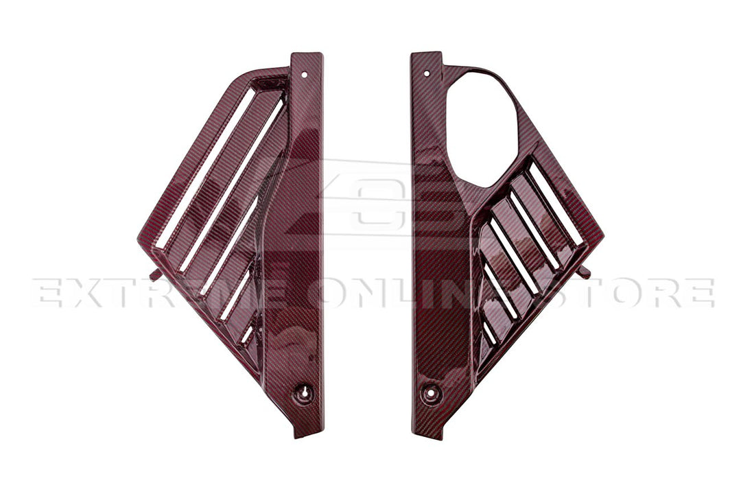 Corvette C8 Z06 Coupe DRY Red Carbon Engine &amp; Bay Panel Cover