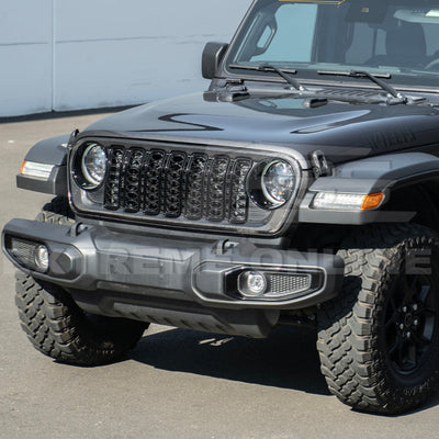 2024-Up Jeep Wrangler Gladiator Front Bumper Grille Replacement