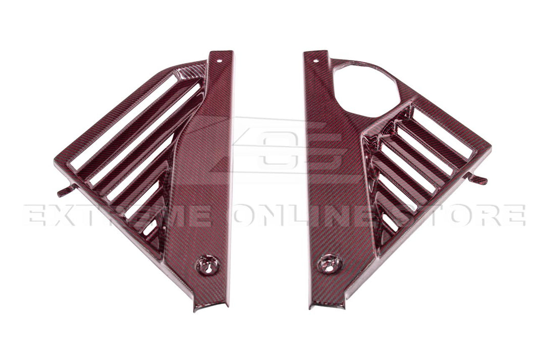 Corvette C8 Z06 Coupe DRY Red Carbon Engine &amp; Bay Panel Cover