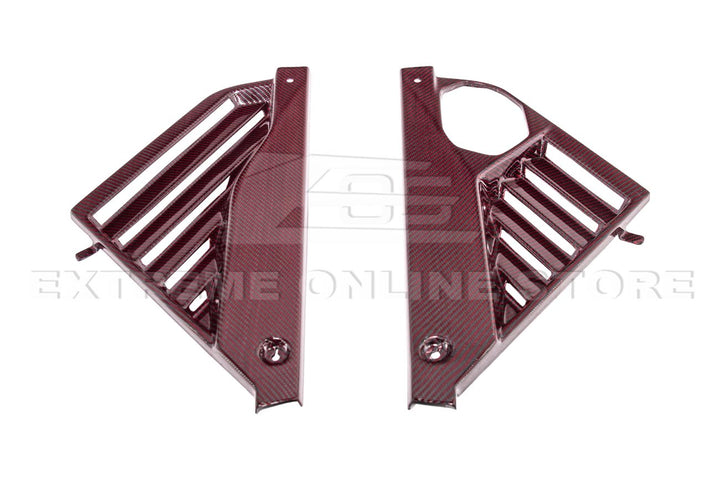 Corvette C8 Z06 Coupe DRY Red Carbon Engine &amp; Bay Panel Cover