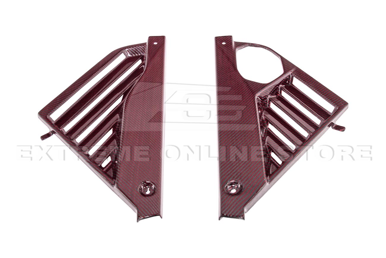 2023-Up C8 Z06 Coupe Red Carbon Fiber Engine & Bay Panel Cover