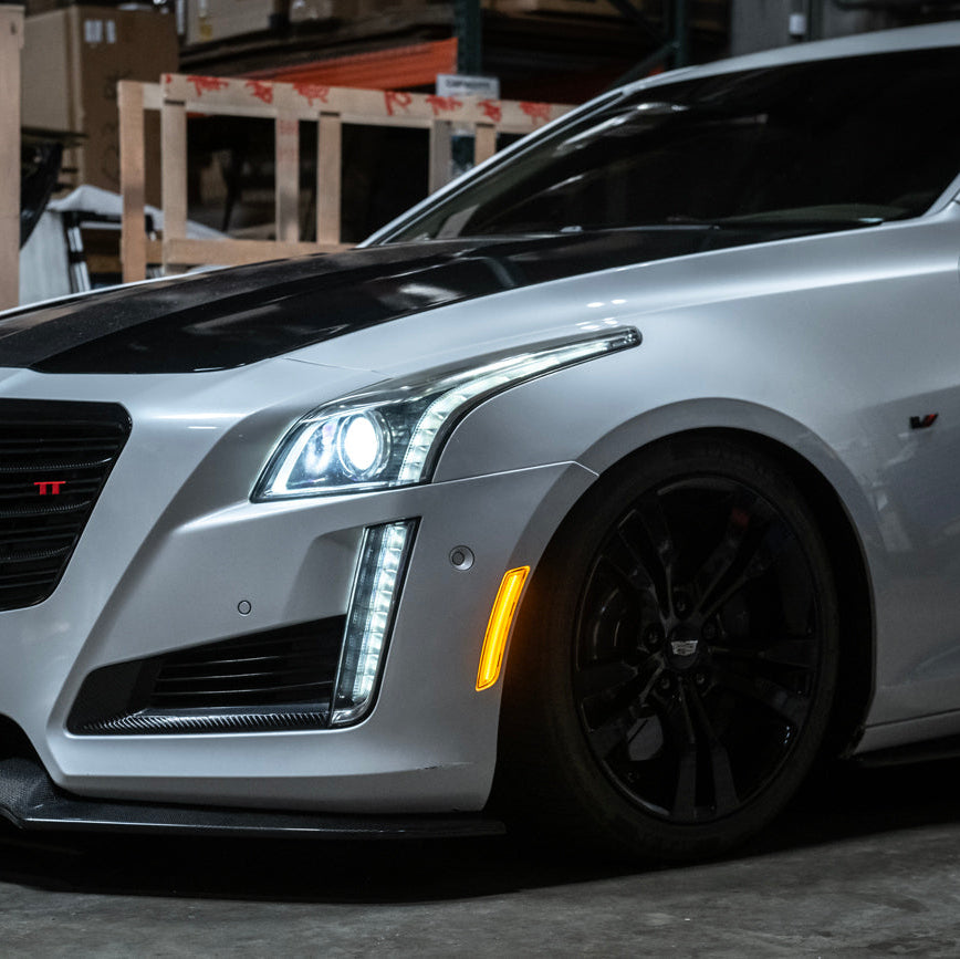 2014-19 Cadillac ATS &amp; CTS | Front Bumper Amber LED Side Marker Lights