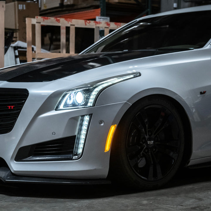 2014-19 Cadillac ATS &amp; CTS | Front Bumper Amber LED Side Marker Lights