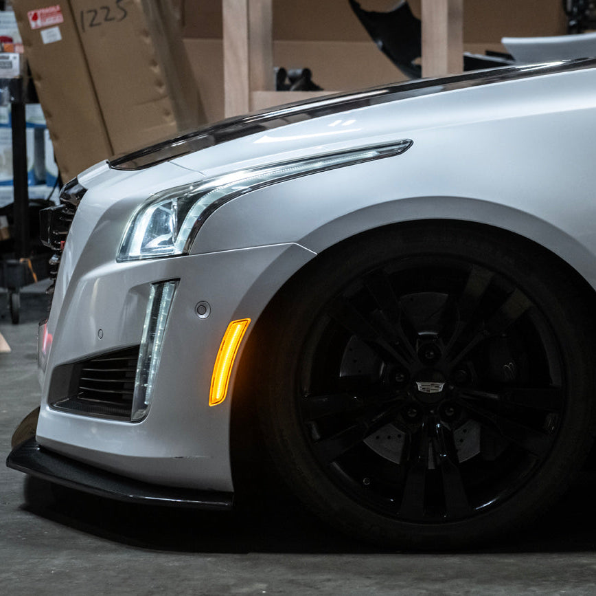 2014-19 Cadillac ATS &amp; CTS | Front Bumper Amber LED Side Marker Lights