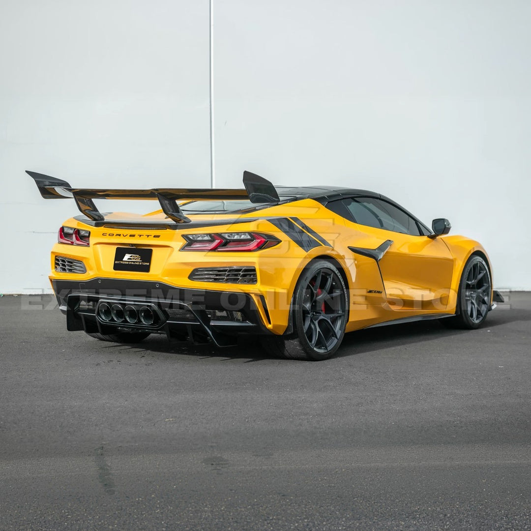 2023-Up Corvette C8 Z06 Rear Bumper Finned Diffuser