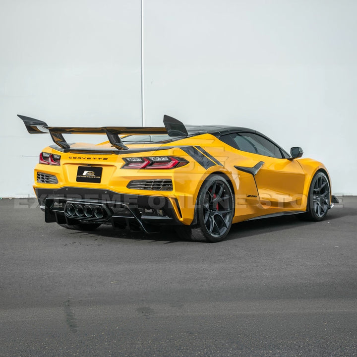 2023-Up Corvette C8 Z06 Rear Bumper Finned Diffuser