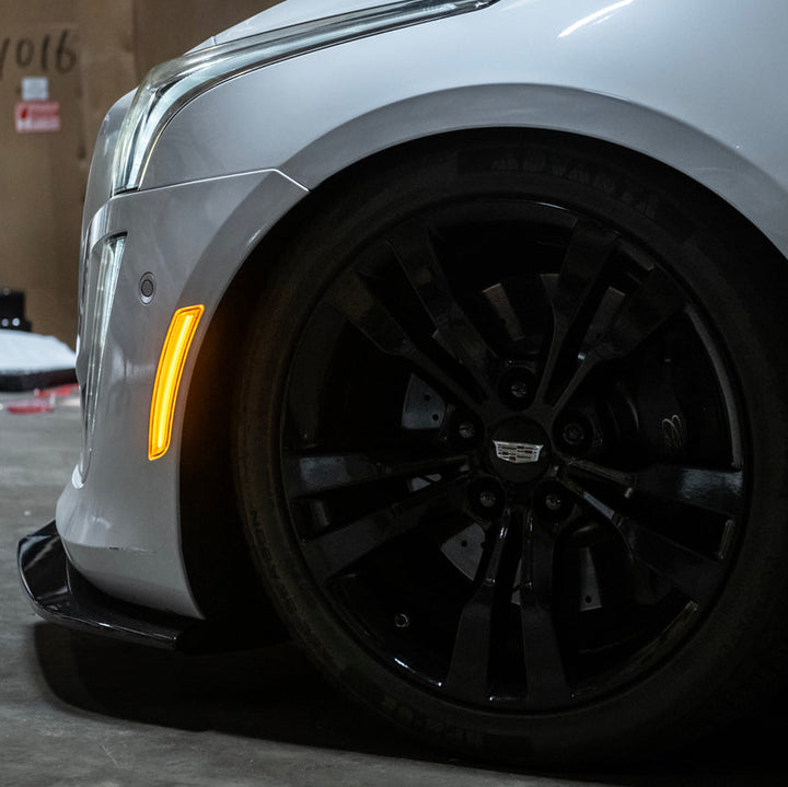 2014-19 Cadillac ATS &amp; CTS | Front Bumper Amber LED Side Marker Lights