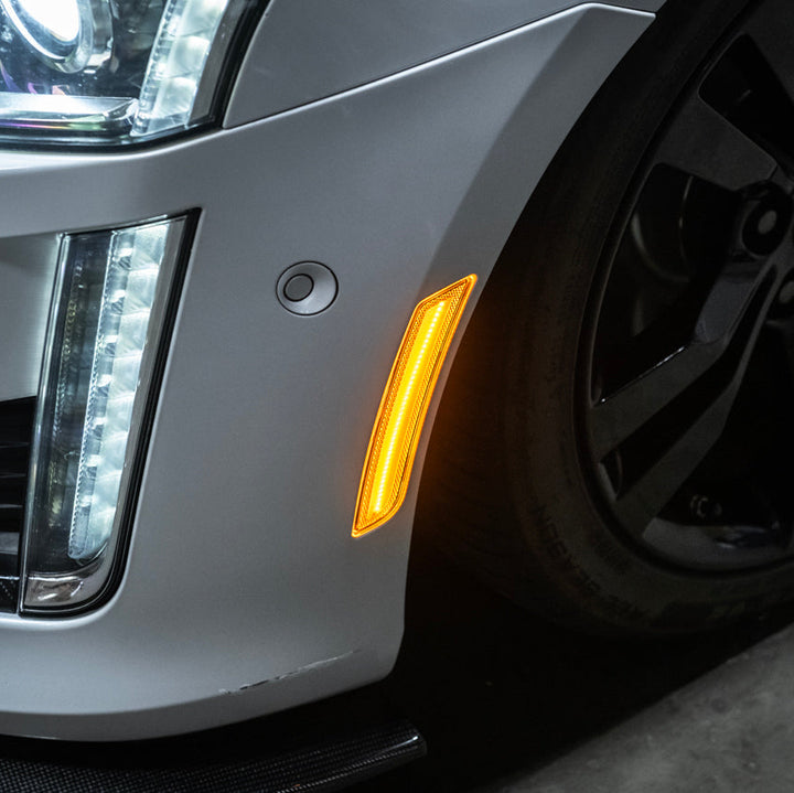 2014-19 Cadillac ATS &amp; CTS | Front Bumper Amber LED Side Marker Lights