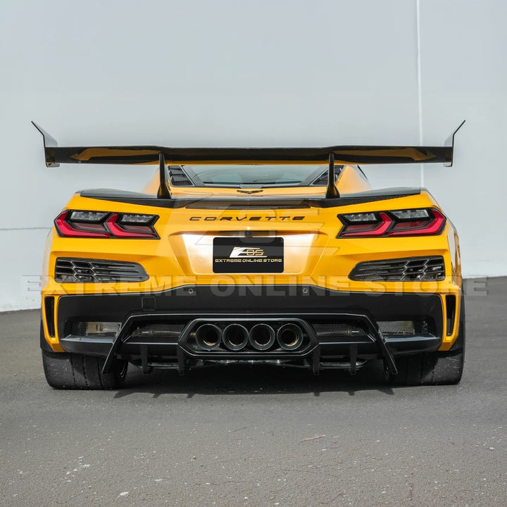2023-Up Corvette C8 Z06 Rear Bumper Finned Diffuser