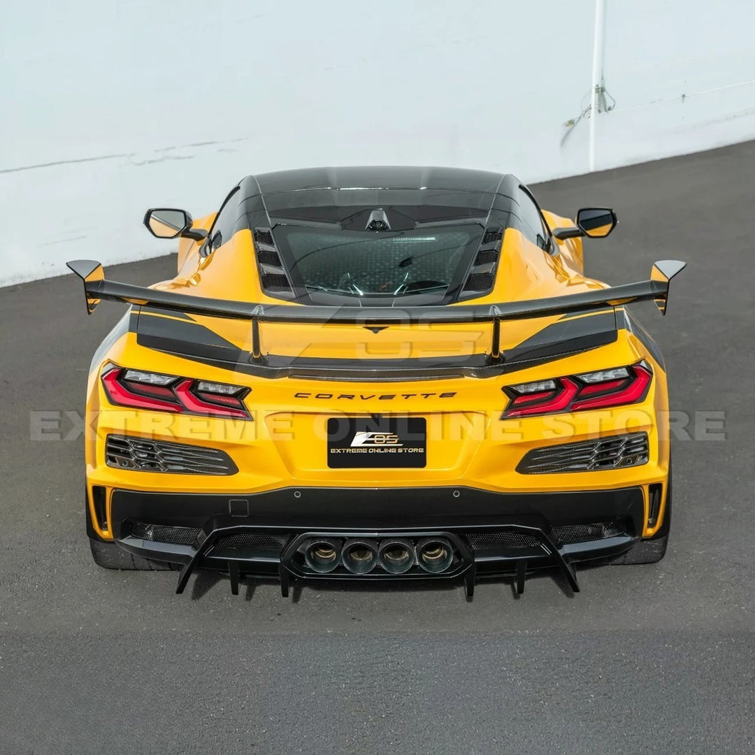 2023-Up Corvette C8 Z06 Rear Bumper Finned Diffuser