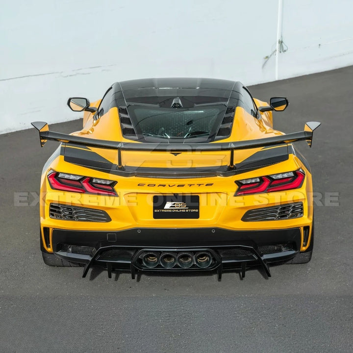2023-Up Corvette C8 Z06 Rear Bumper Finned Diffuser