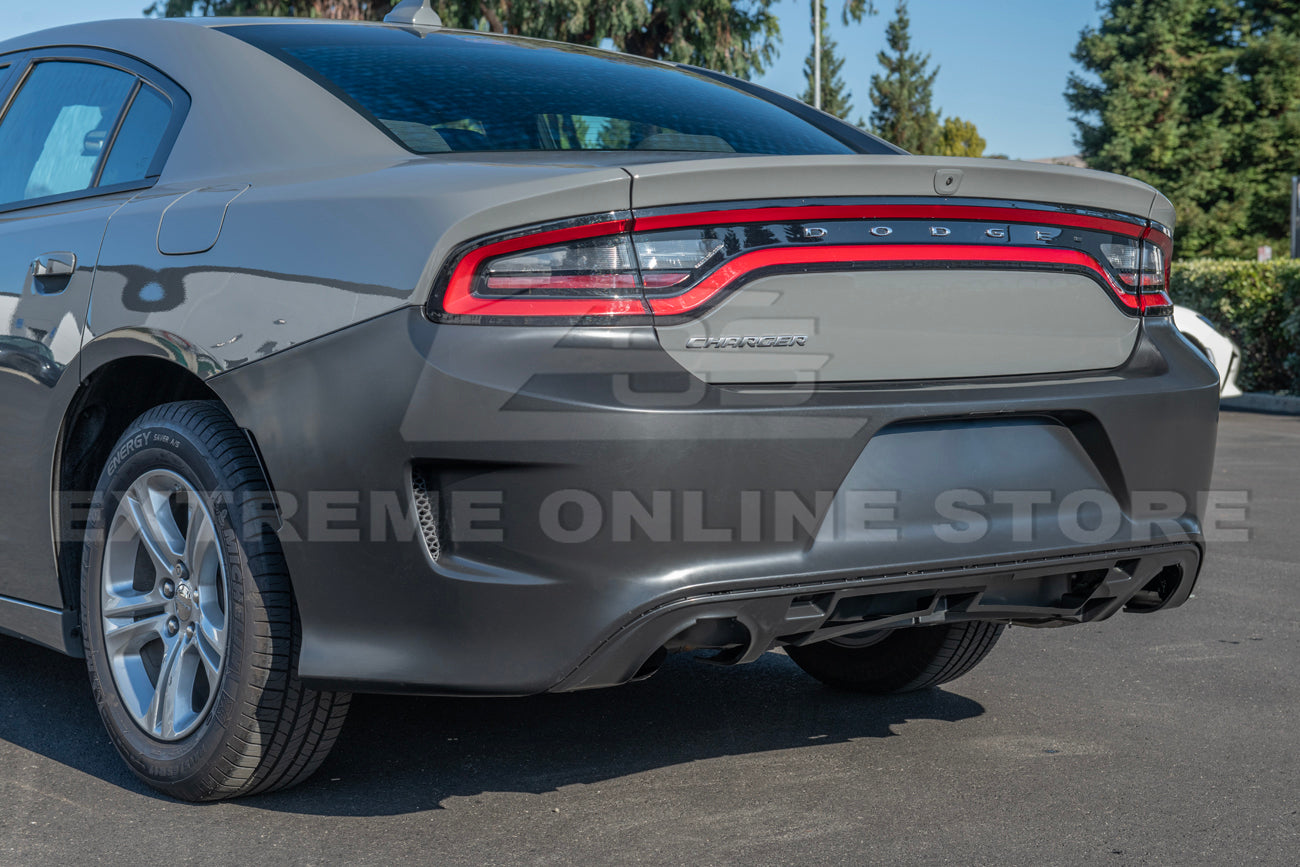 2015 Hellcat Rear 2015-Up Dodge Charger SRT Hellcat Conversion Rear Bumper Cover