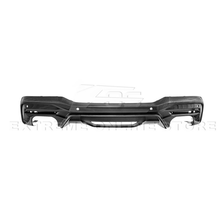 2024+ Ford Mustang GT Style Dry Carbon Fiber Rear Bumper Diffuser