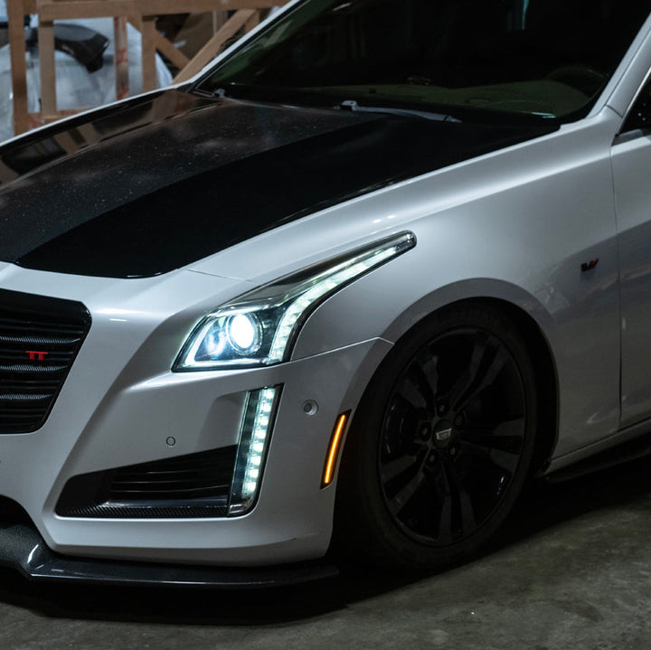 2014-19 Cadillac ATS &amp; CTS | Front Bumper Amber LED Side Marker Lights