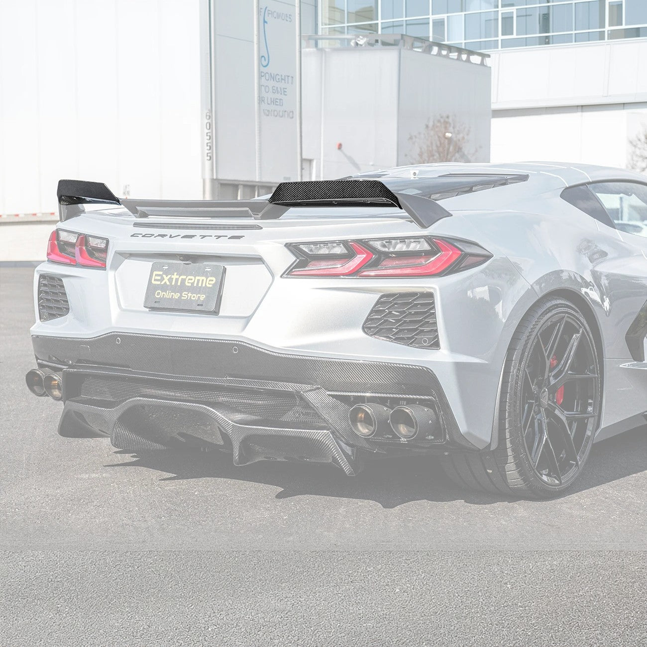 Corvette C8 Z51 Rear Spoiler Add-On Wicker Extension