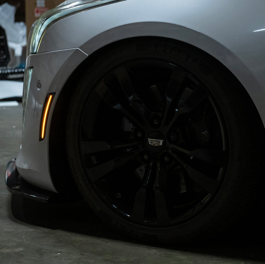 2014-19 Cadillac ATS &amp; CTS | Front Bumper Amber LED Side Marker Lights