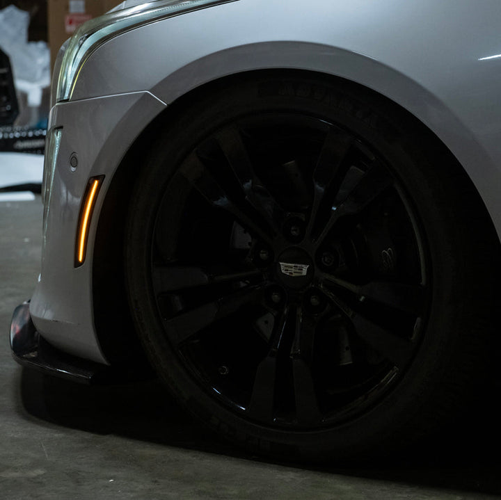 2014-19 Cadillac ATS &amp; CTS | Front Bumper Amber LED Side Marker Lights