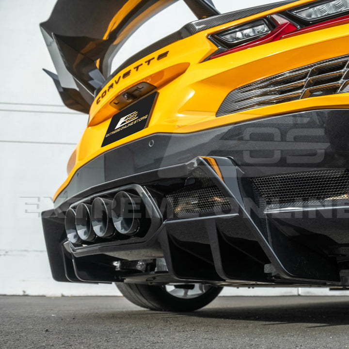 2023-Up Corvette C8 Z06 Rear Bumper Finned Diffuser