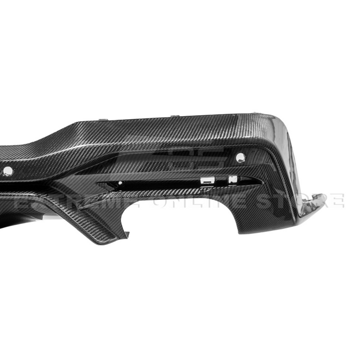 2024+ Ford Mustang GT Style Dry Carbon Fiber Rear Bumper Diffuser